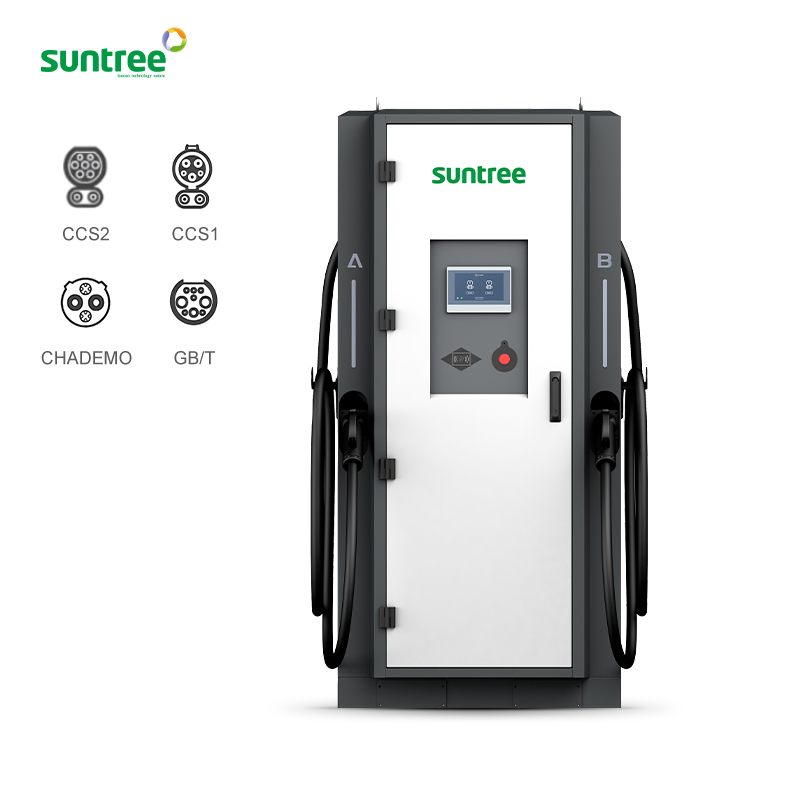 شركة Ocpp1.6 محطة شحن كهربائية مزدوجة المنافذ 180kw شاحن سريع تيار مباشر