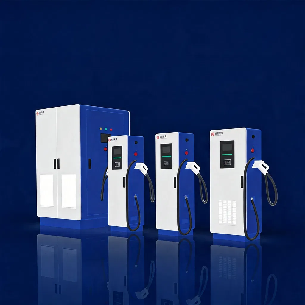 شاحن سريع للسيارات الكهربائية من نوع تقسيم الطاقة العالية 360kw 480kw 640kw محطة شحن سريع للسيارات الكهربائية