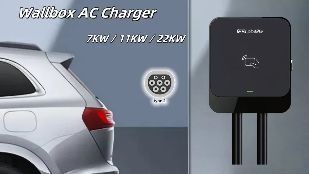 7kw نوع صندوق الحائط 2 Ocpp CE 32A 230V حل شحن سريع للسيارات الكهربائية بتيار متردد