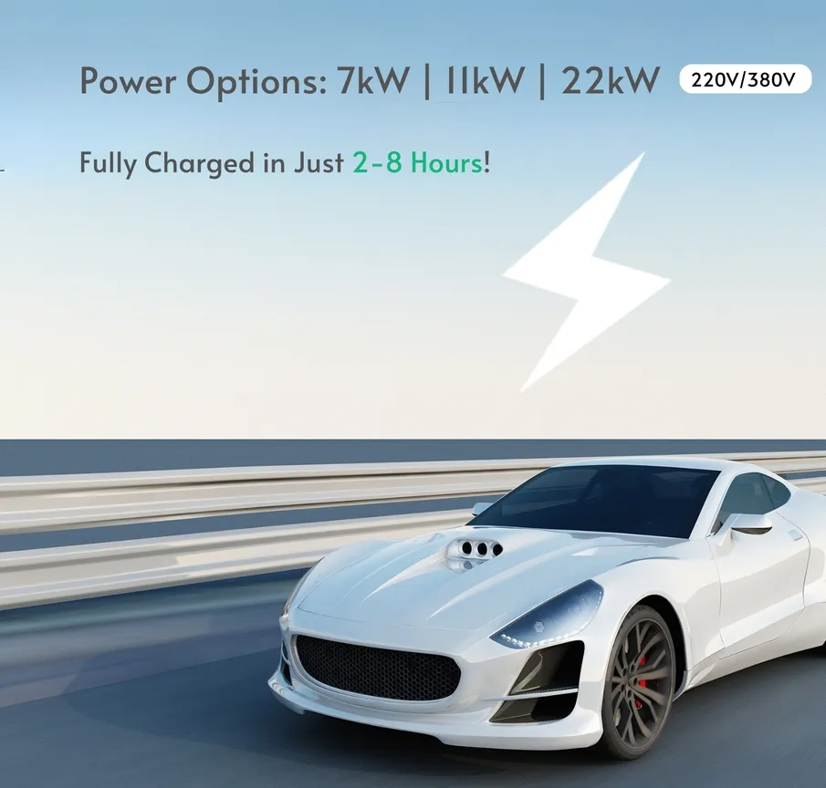محطة شحن مكيف الهواء الذكي 7kw 11kw 22kw نوع 2 صندوق الحائط للسيارة الكهربائية