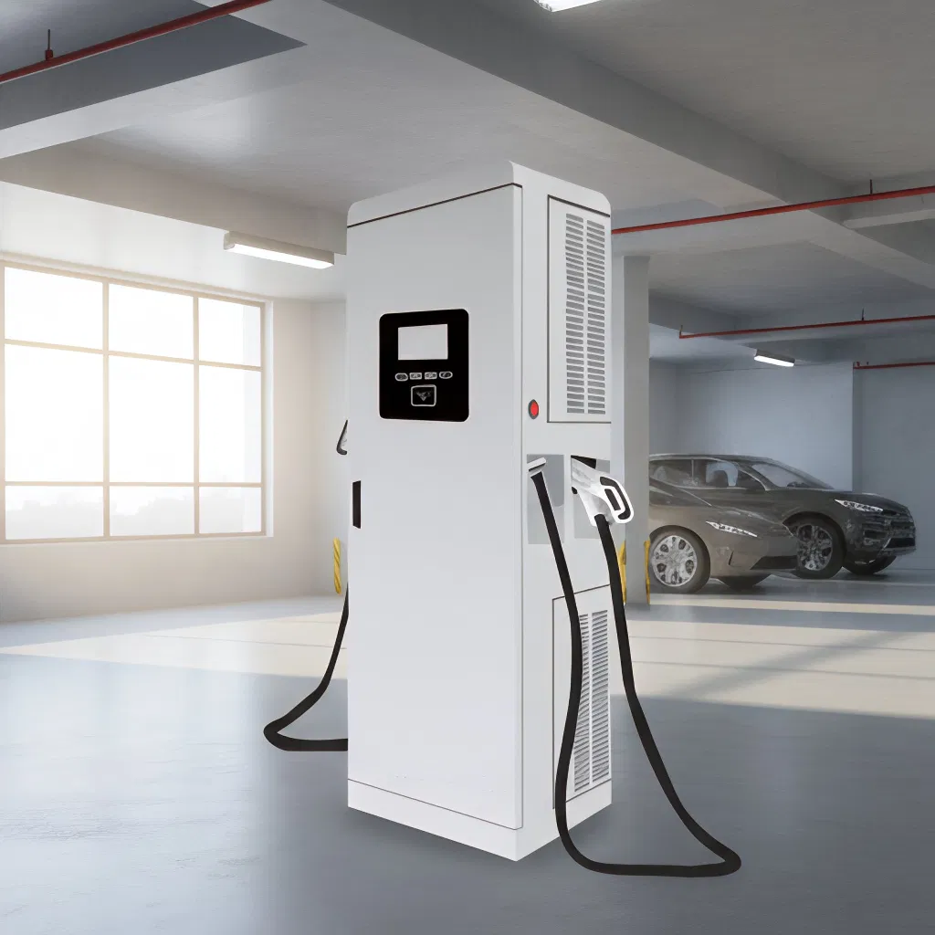 مبيعات مباشرة من المصنع شاحن سريع مزدوج المخرج للسيارات الكهربائية 40kw-60kw شاحن سريع للتيار المستمر للسيارات الكهربائية IP 54 مقاوم للماء معتمد من Ocpp Gbt OEM CE من آنهوي Evs
