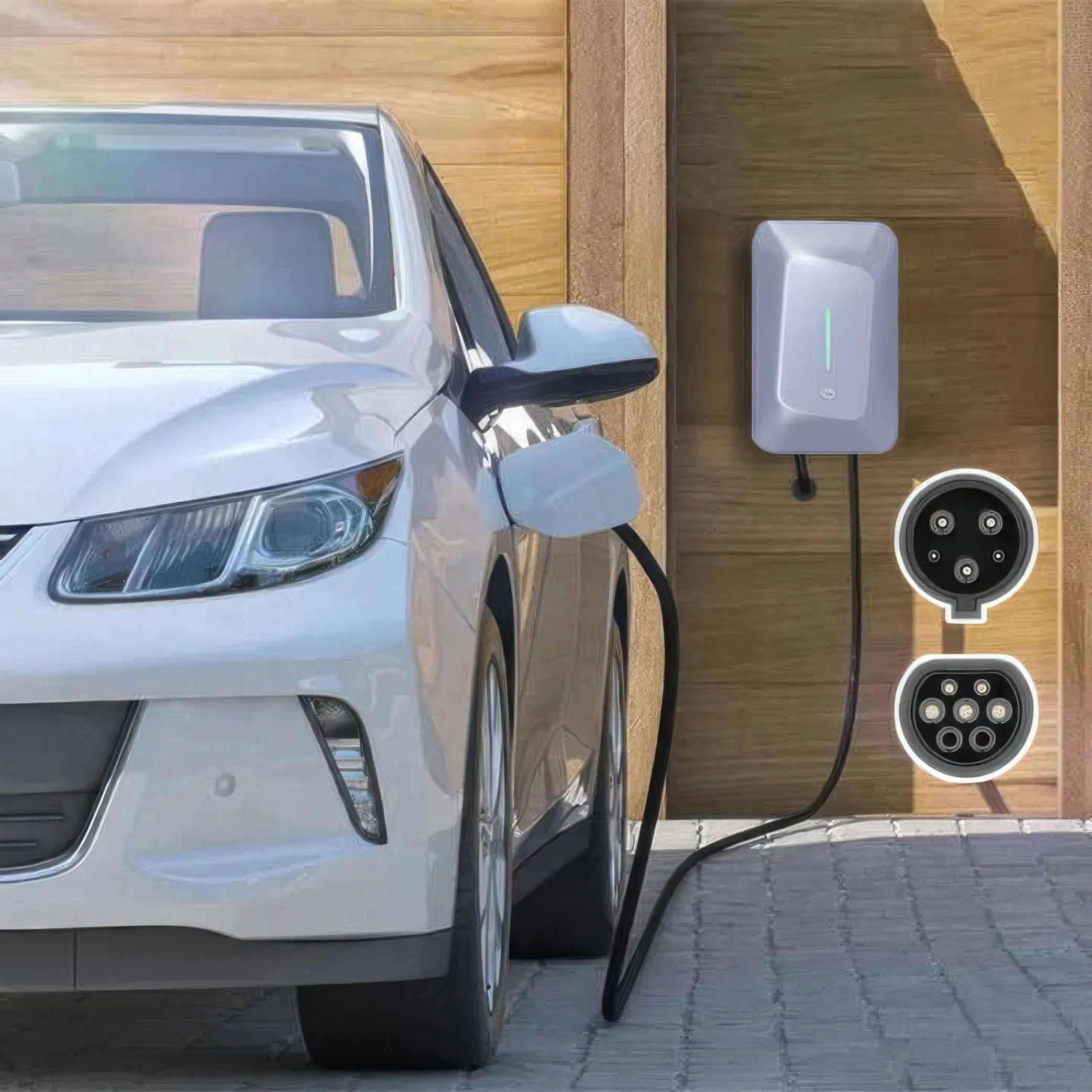 محطة شحن مكيف الهواء الذكي 7kw 11kw 22kw نوع 2 صندوق الحائط للسيارة الكهربائية