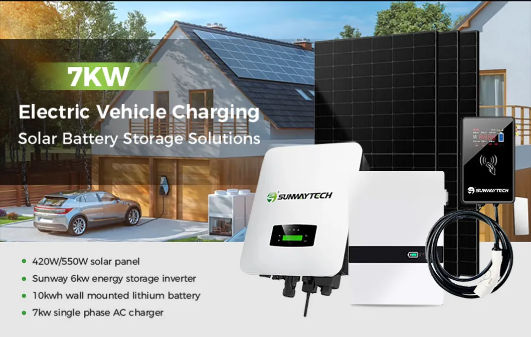 نظام الطاقة الشمسية مجموعة كاملة بطاريات ليثيوم شمسية أنظمة 3.5kw 7kw مع شحن المركبات الكهربائية