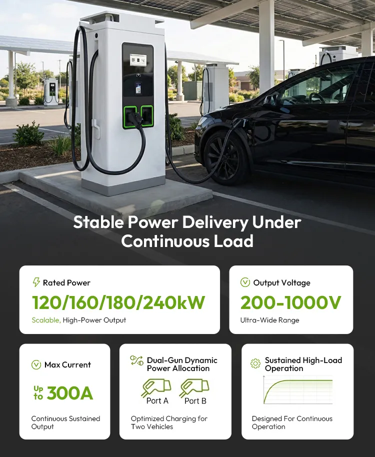 120kw شاحن سريع للسيارات الكهربائية خارجي حل شحن مزدوج المخرج