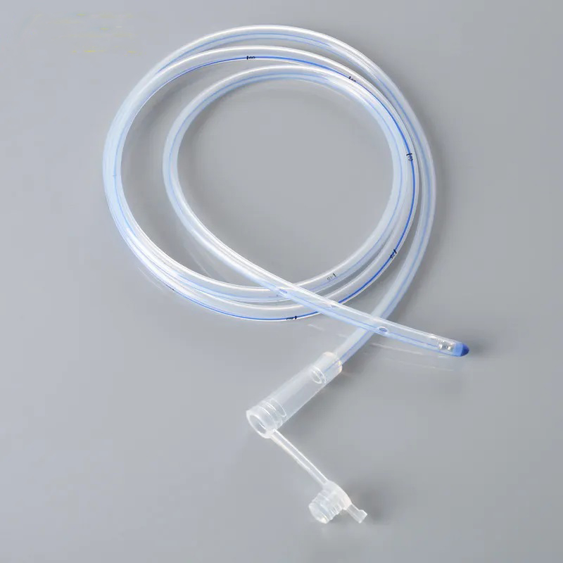 أنابيب شفط طبية معتمدة من CE مصنوعة من PVC خالية من DEHP، أنابيب معدة معقمة للاستخدام مرة واحدة، أنابيب تغذية شرجية