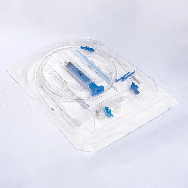 مجموعة قسطرة وريدية مركزية ذات تجويف واحد مزدوج ثلاثي رباعي disposable
