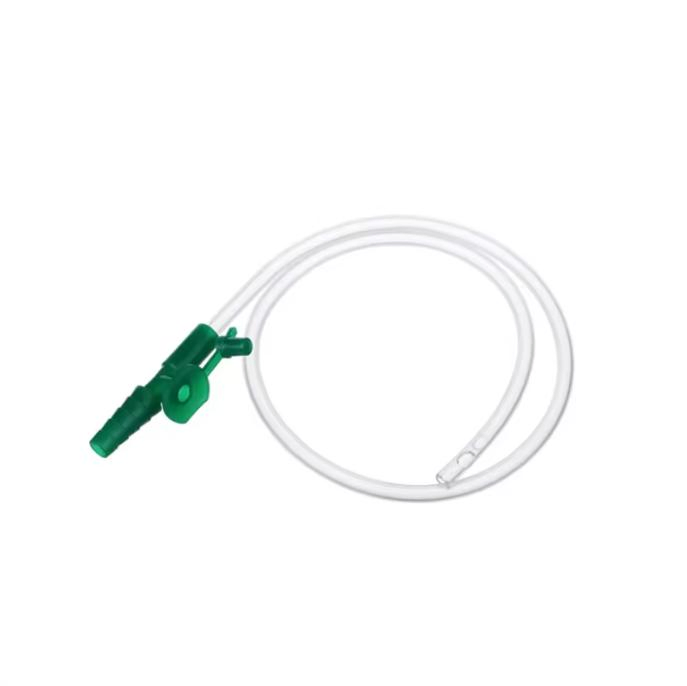 أنبوب PVC معقم طبي للاستخدام مرة واحدة 45cm Fr8 Fr10 Fr12 قسطرة شفط