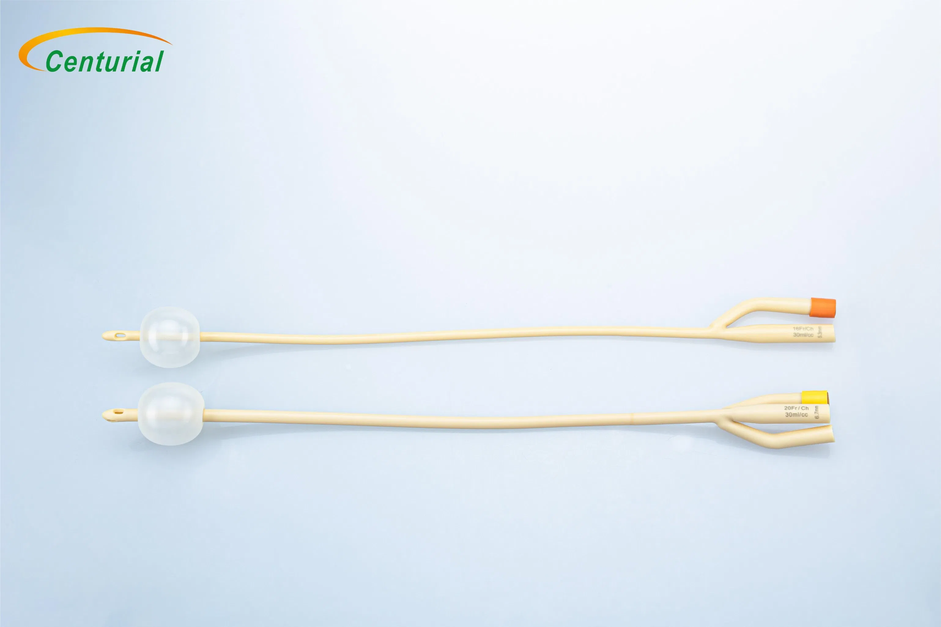 6fr/8fr/10fr/12fr/16fr-30fr قسطرة فولي لاتكس مع شهادة CE وISO