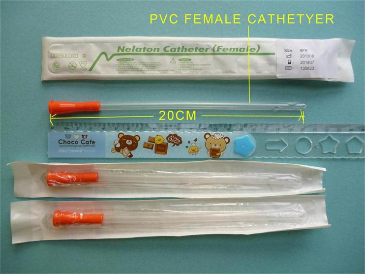 قسطرة بولية مصنوعة من PVC المغلفة بطبقة مائية للذكور والإناث