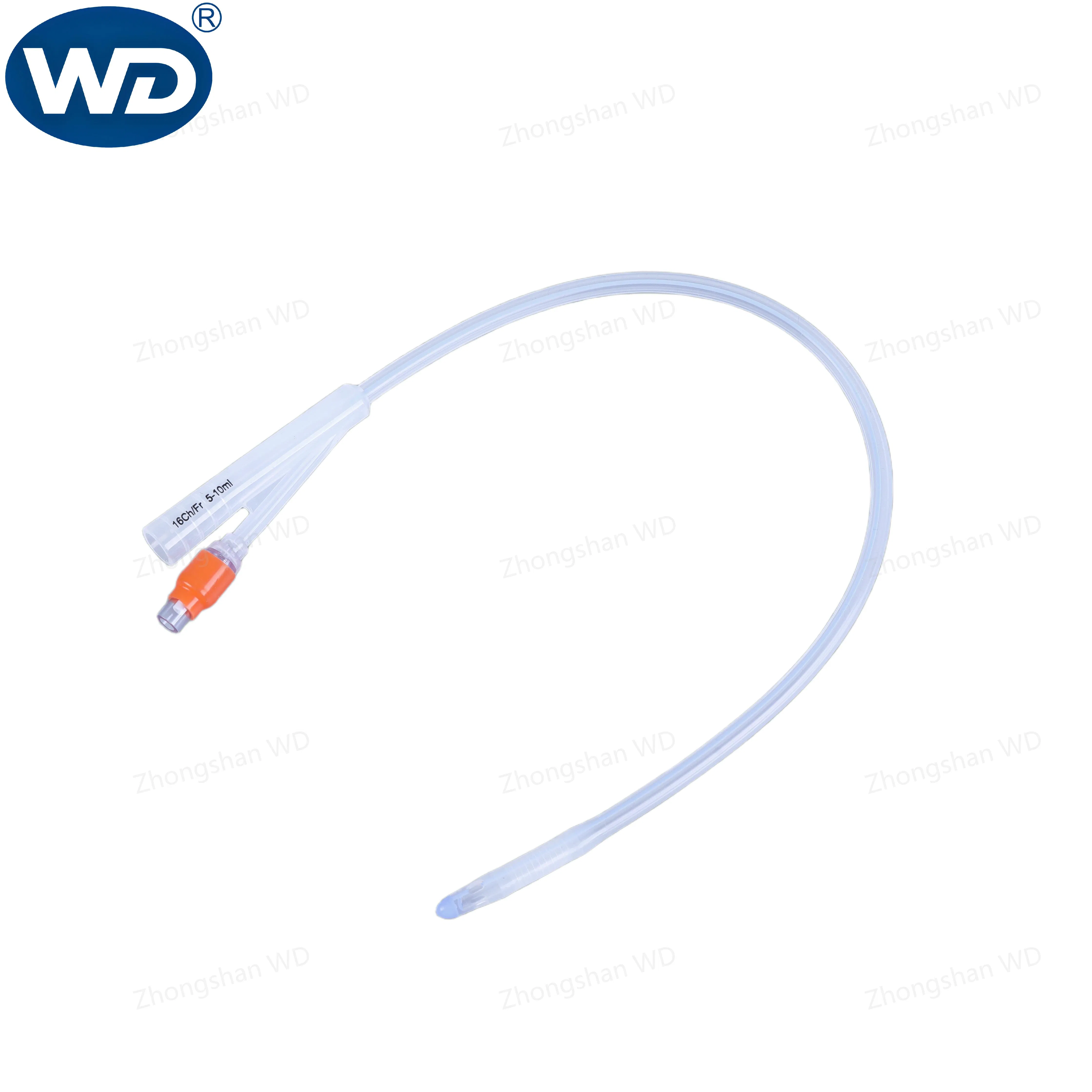قسطرة فولي سيليكونية طبية disposable 2-Way لتصريف البول