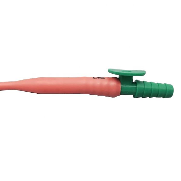 قسطرة شفط لاتكس disposable مع تحكم بالإبهام Fr6 إلى Fr30 معتمدة من CE ISO
