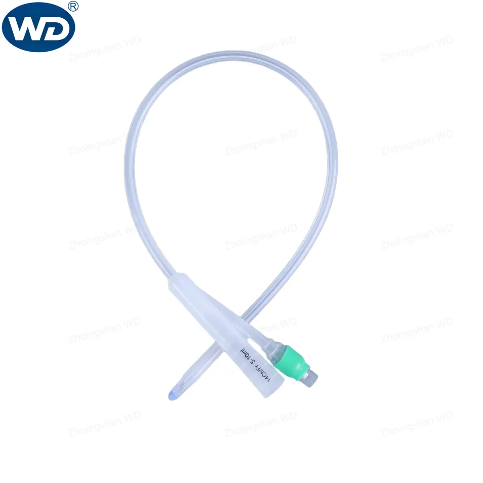 قسطرة فولي سيليكونية طبية disposable 2-Way لتصريف البول