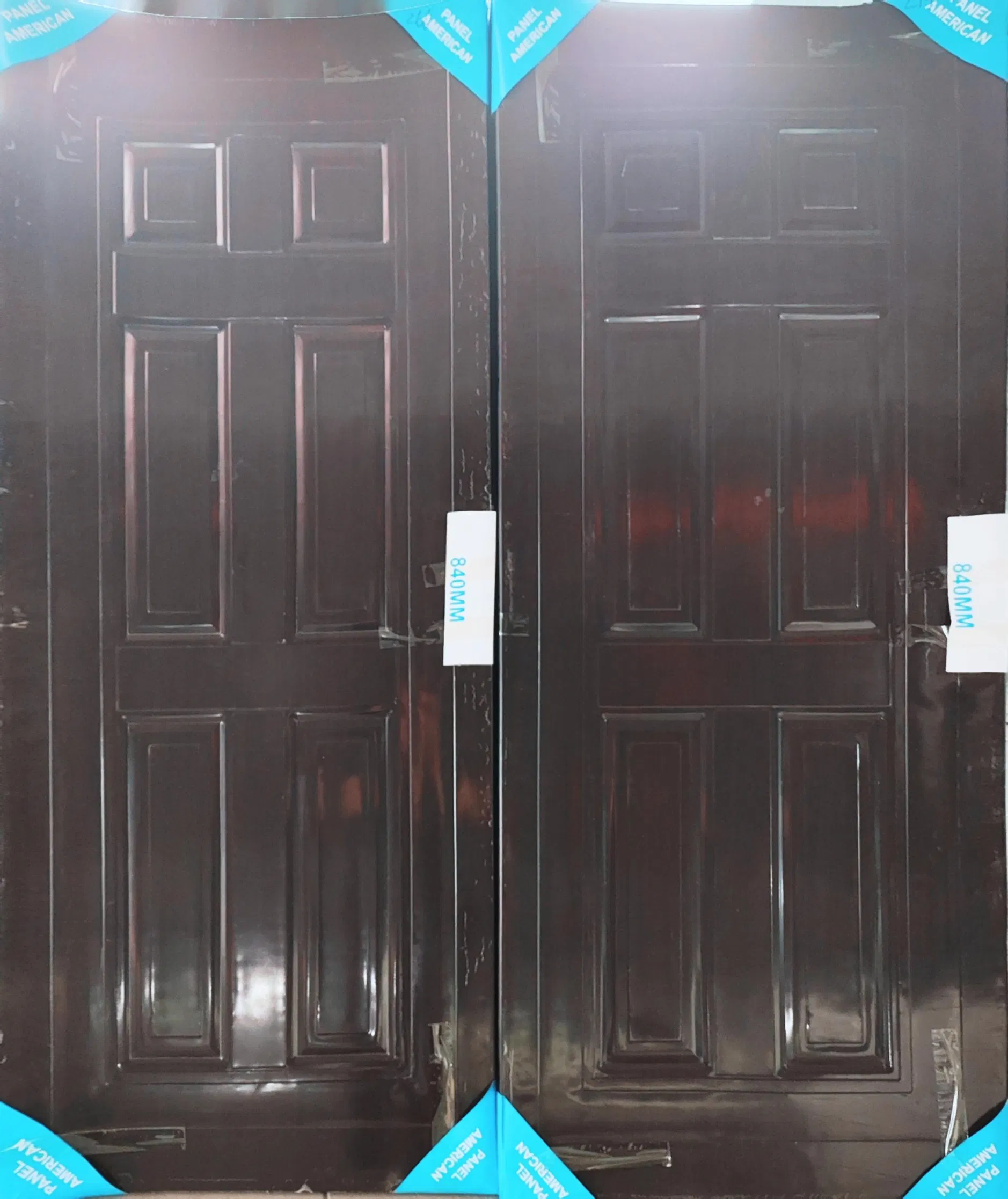 American Panel Square Single Steel Security Door Israel Door with Modern Design