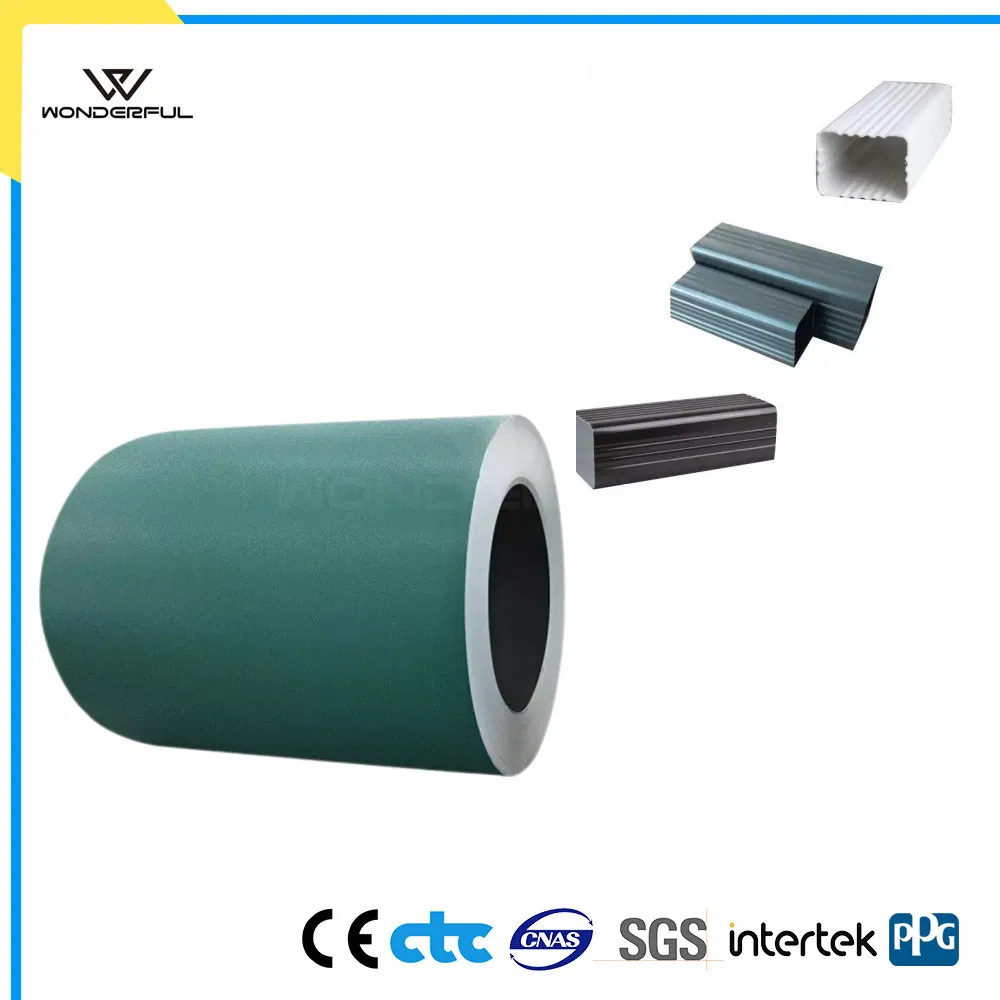 Color Coating Painting Aluminum Aluminium Coil for K Style Seamless Gutters Gutter Downspouts