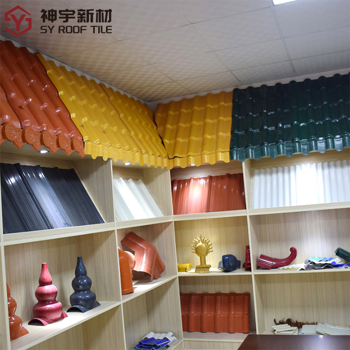 Wholesales Price ASA Synthetic Resin Double Roman Roof Tile Corrugated PVC UPVC Roof Shingle Tile PVC Roofing Sheet