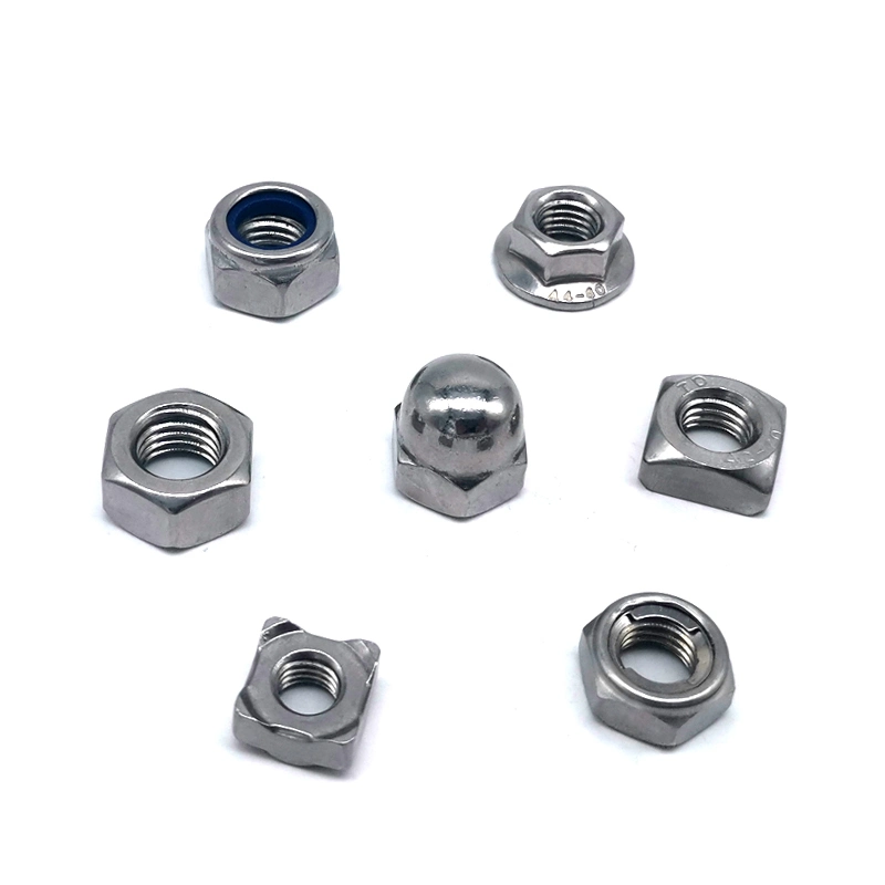 Stainless Steel Stock A2 Fastener Hex Flange Square spring Hexagon Nuts with Bolts