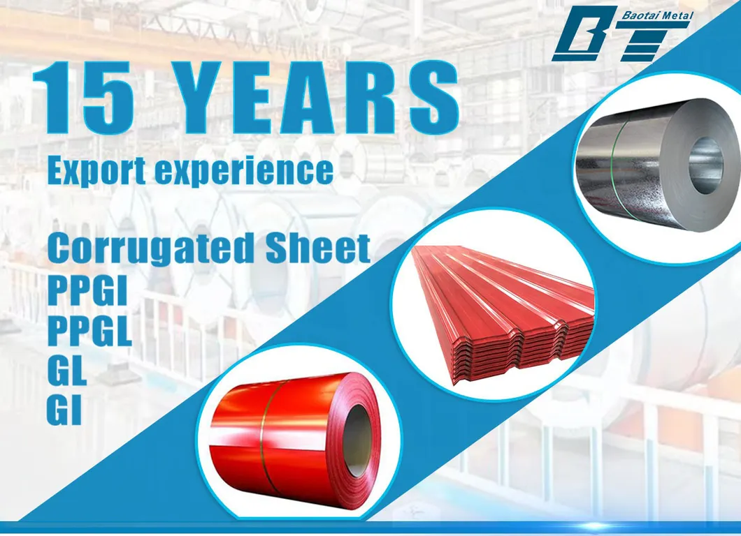 Color coated corrugated plate