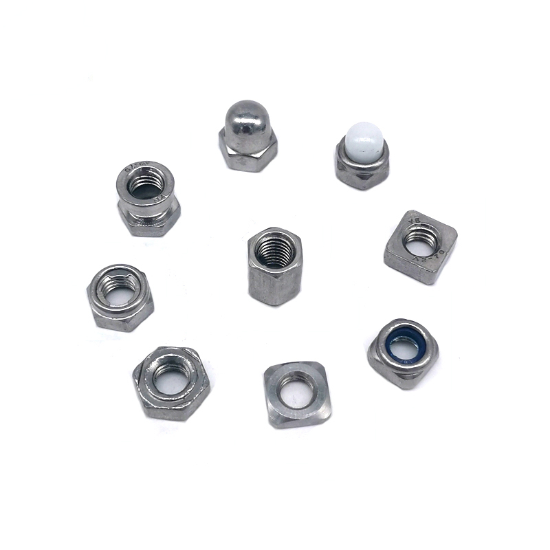 Stainless Steel Stock A2 Fastener Hex Flange Square spring Hexagon Nuts with Bolts