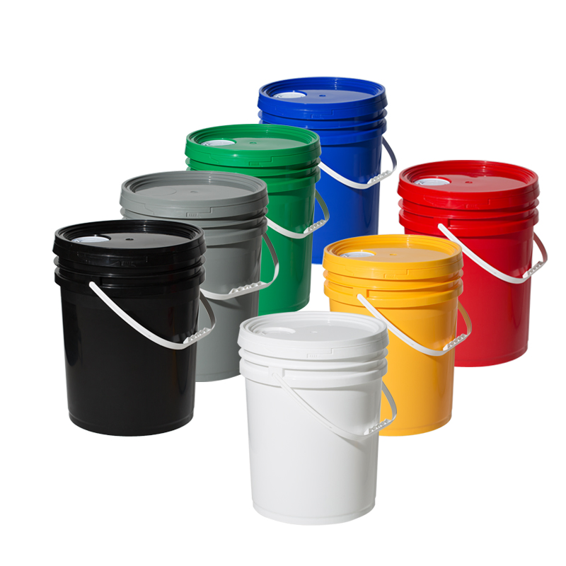 Umetass Food Grade 5 Gallon Rectangular Square Plastic Bucket with Lid for Water Paint Bucket Plastic Food Container