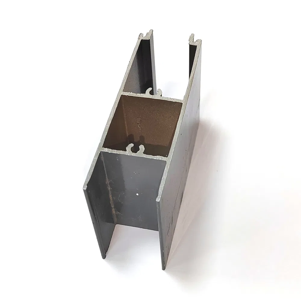 Brushed Finish Curtain Wall Door Framing Aluminum Extrusion Profile for Commercial Entrance