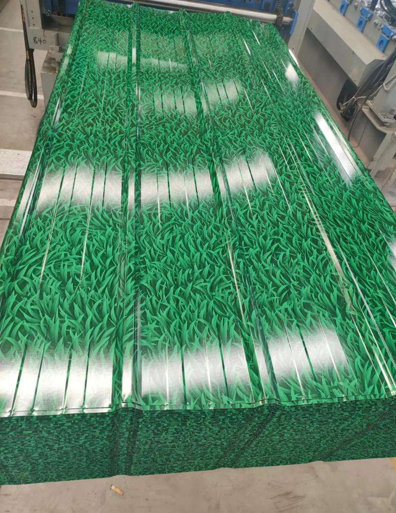 Ral6005 Color Pre-Coated Iron Plate Corrugated Galvanized Steel PPGI Roofing Sheet