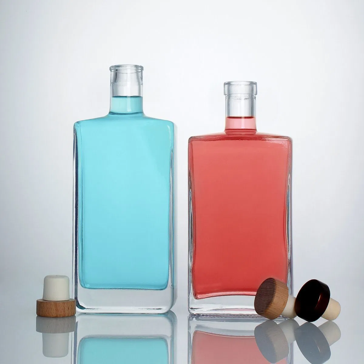 Custom Design Square Liquor Glass Bottle Long Island Bottle