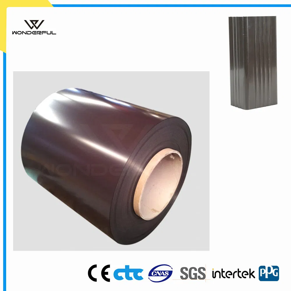 Color Coating Painting Aluminum Aluminium Coil for K Style Seamless Gutters Gutter Downspouts