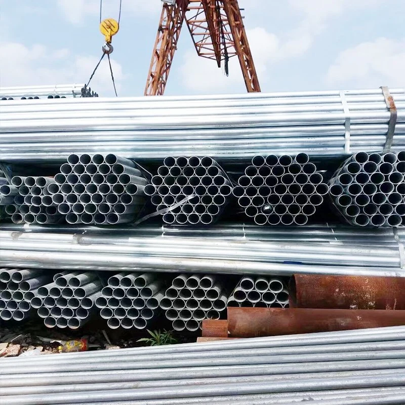 Hot DIP Galvanized Q235 Q345 Scaffolding Weld Steel Pipe Frame Steel Galvanized