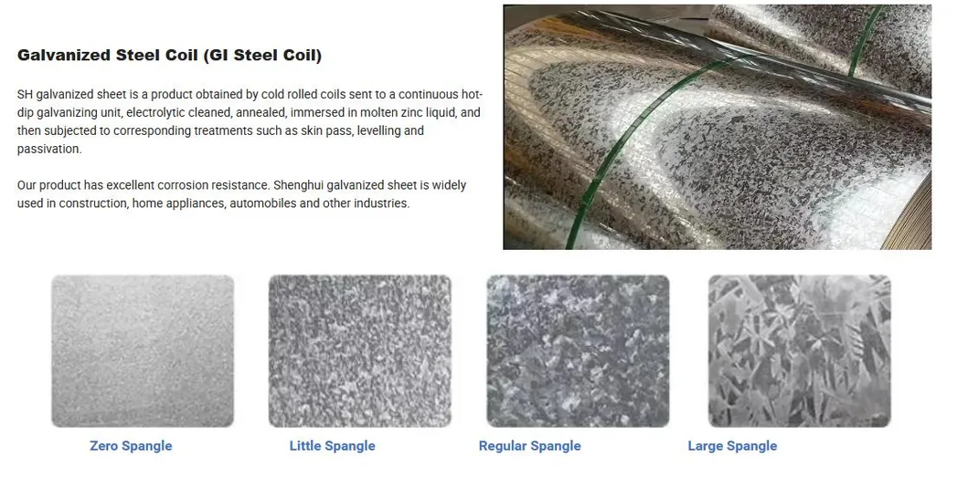 Galvanized Sheet Detail