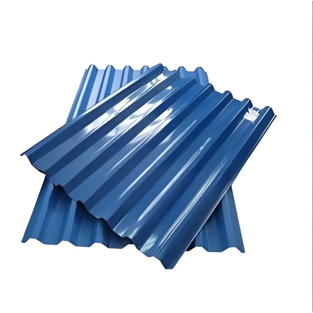 Pre-Galvanized and Color-Coated Double Protection Color Coated Corrugated Steel Sheet for Roofing of Factory Buildings