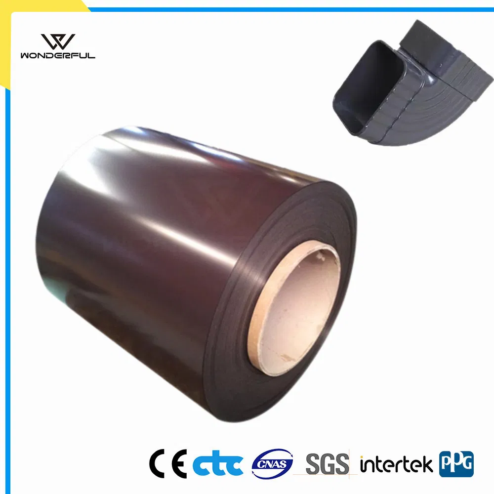 Color Coating Painting Aluminum Aluminium Coil for K Style Seamless Gutters Gutter Downspouts