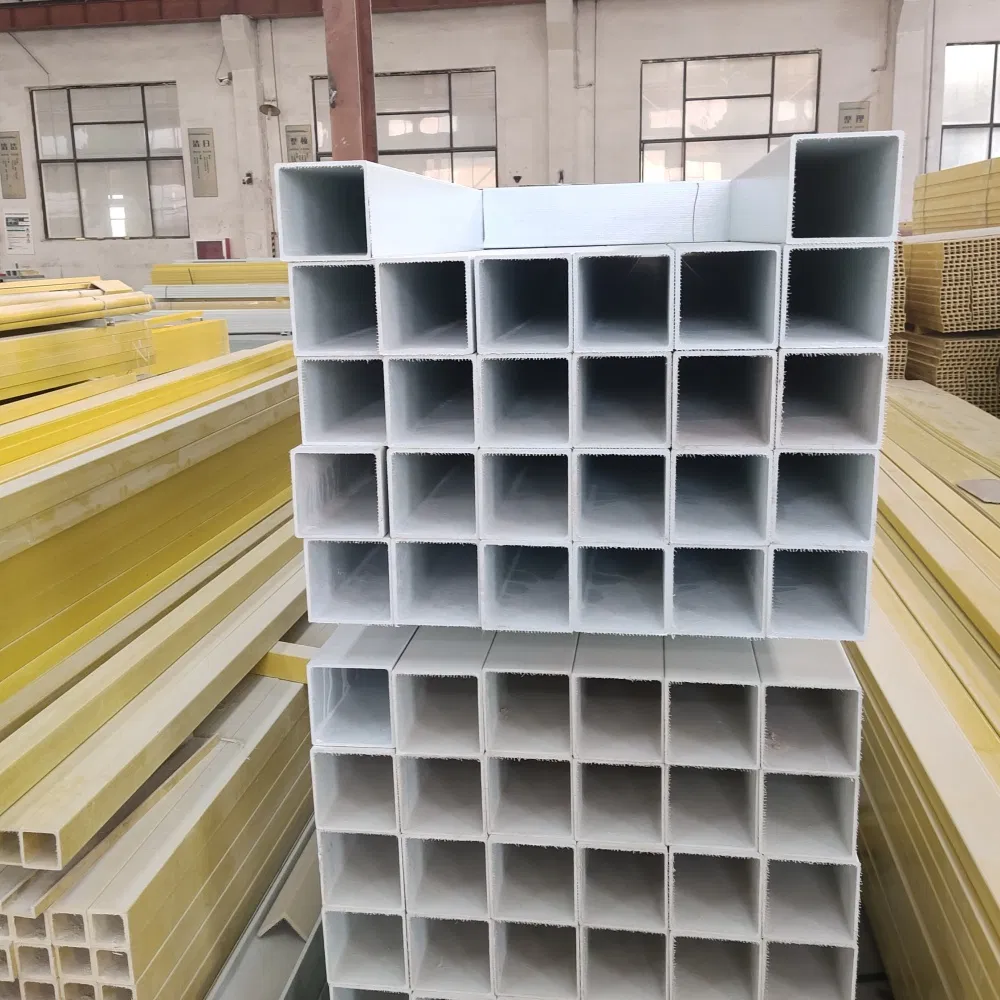 Hot Selling High Strength FRP Pipe Pultruded Profiles 40*40*4mm FRP Square Tube