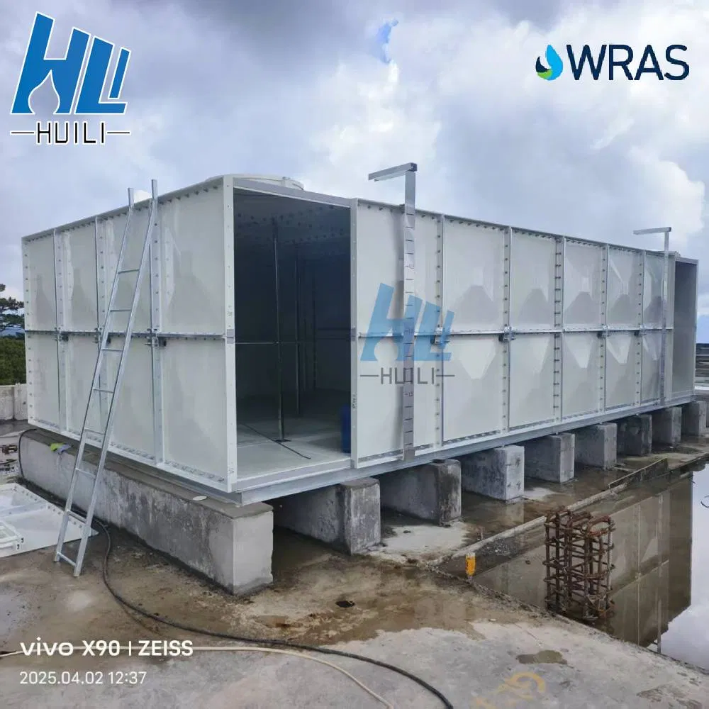 Wras Rectangular Square FRP GRP Water Storage Tank Fiber Glass Tank Price