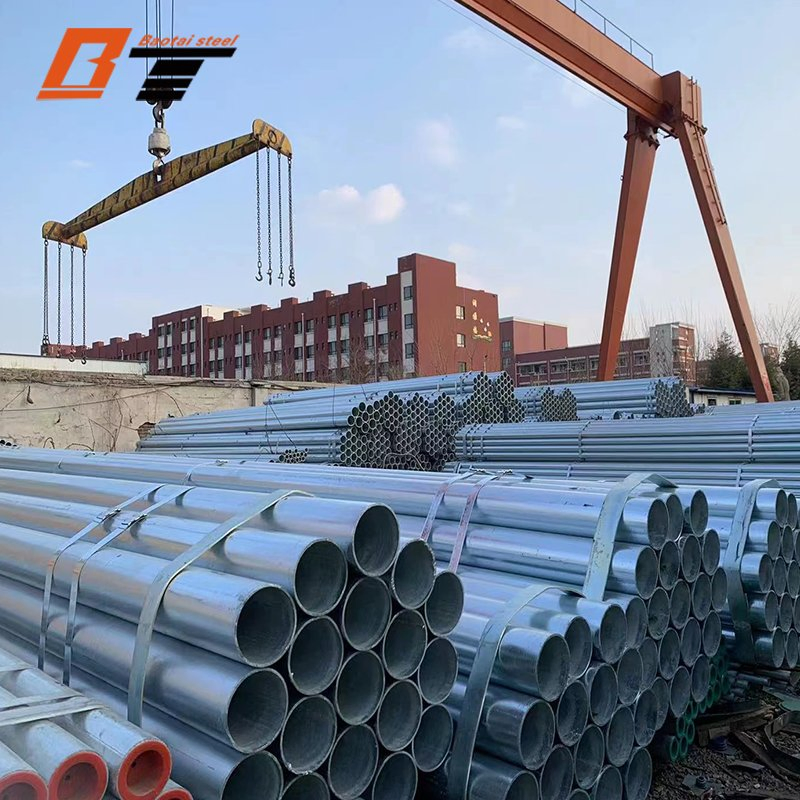 Galvanized Steel Pipe Weld Galvanized Iron Tube Carbon ERW Steel Pipe Hollow Section Galvanized/Welded/Black/Seamless/Stainless Round Tube/Pipe