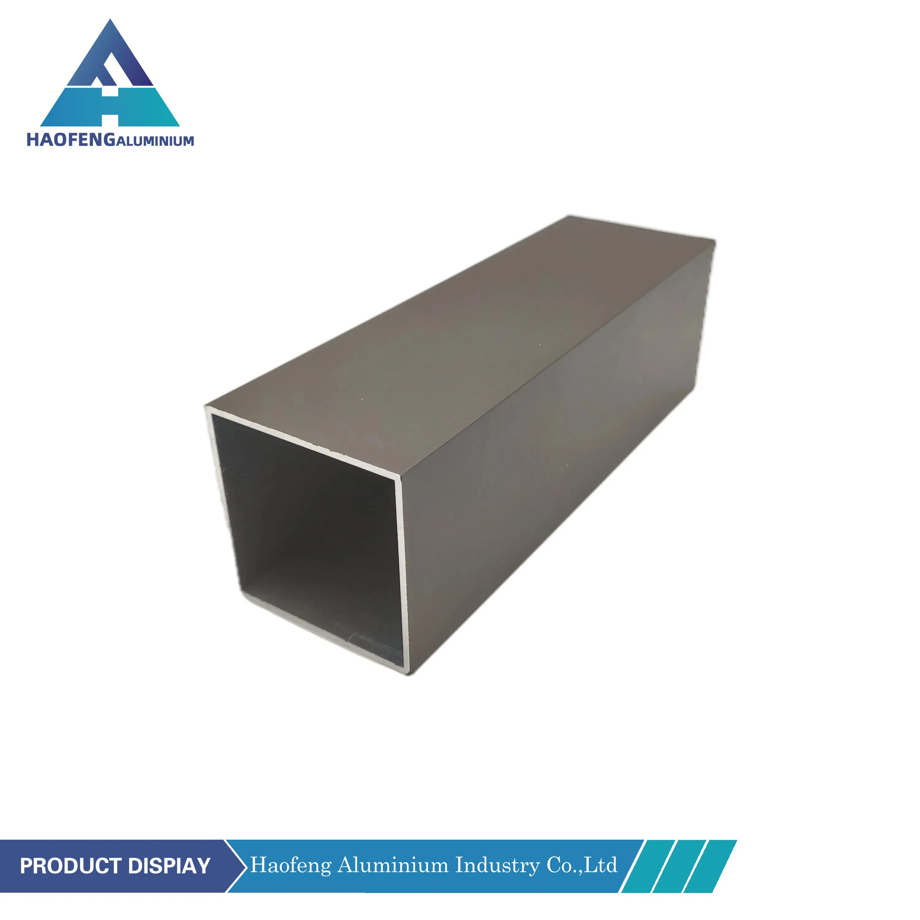 Wooden Grain and Anodized Sliver Square Tube Aluminium Products