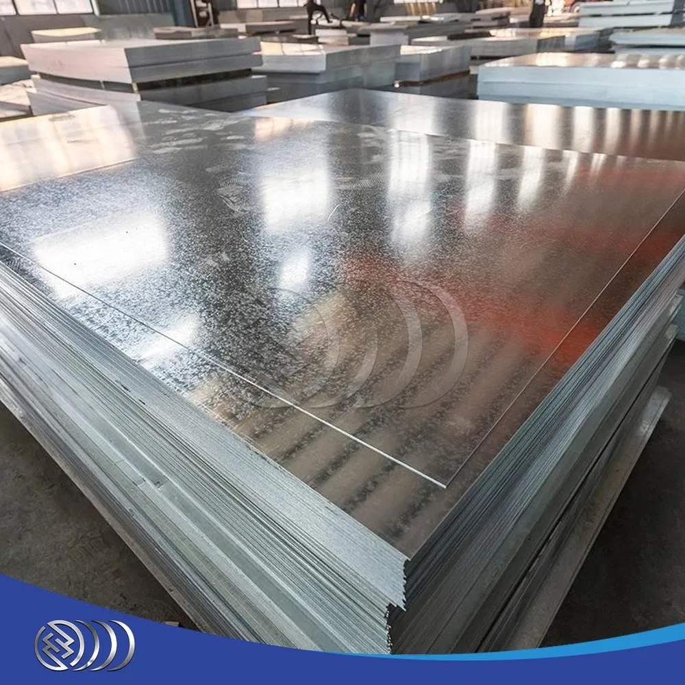 Guanxian Dx51d DC51D Thickness 0.8mm 1.2mm Hot Dipped Sq Cr22 (230) Sq Cr22 (255) Sq Cr40 (275) Sq Cr50 (340) Steel Grade 16 Gauge Pre Galvanized Steel Sheet
