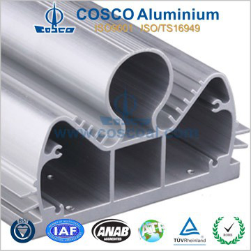 CNC Machining Component Aluminium Extrusion Profile with Color Anodizing and Powder Coating