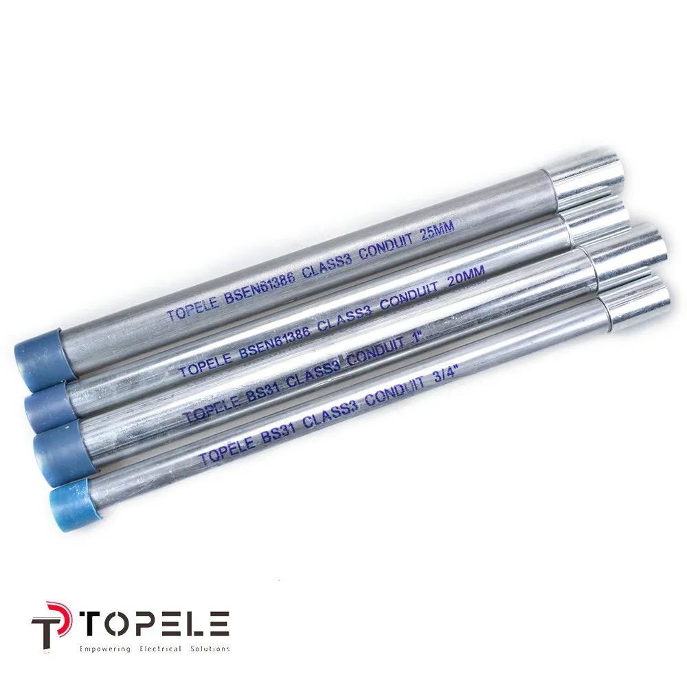 High-Precision BS4568 Standard Electric Hot DIP Galvanized Steel Class 4 Conduit/Tube/Pipe