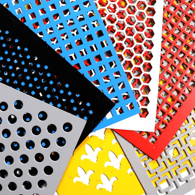 Galvanized, Stainless Steel, Aluminum, Copper, Round, Square, Slotted, Hexagonal Hole Decorative Perforated Stamping Metal Sheet Mesh Screen Panel for Building