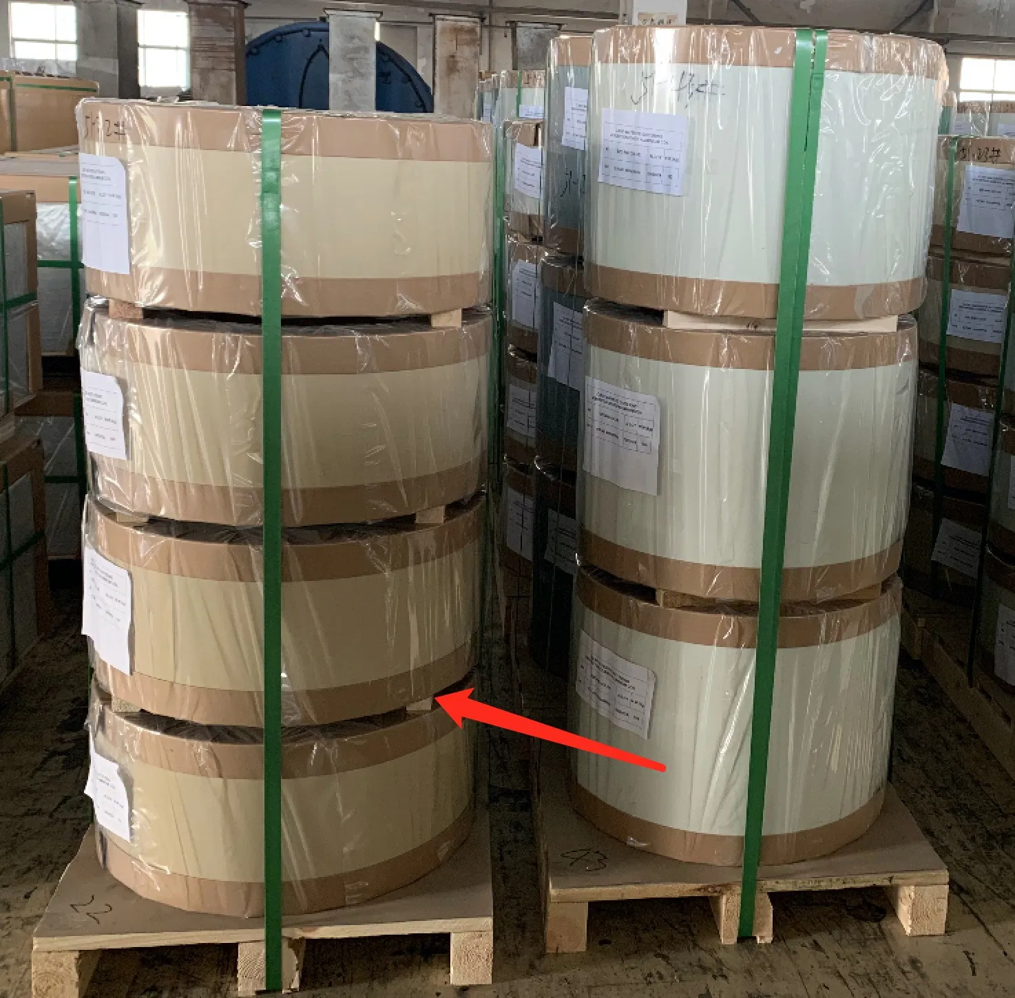 Alloy 3105 0.019inch X 24" X 100FT High Glossy White Color Coated Aluminum Sheet Prepainted Aluminum Trim Coil for Rain Gutter Producing