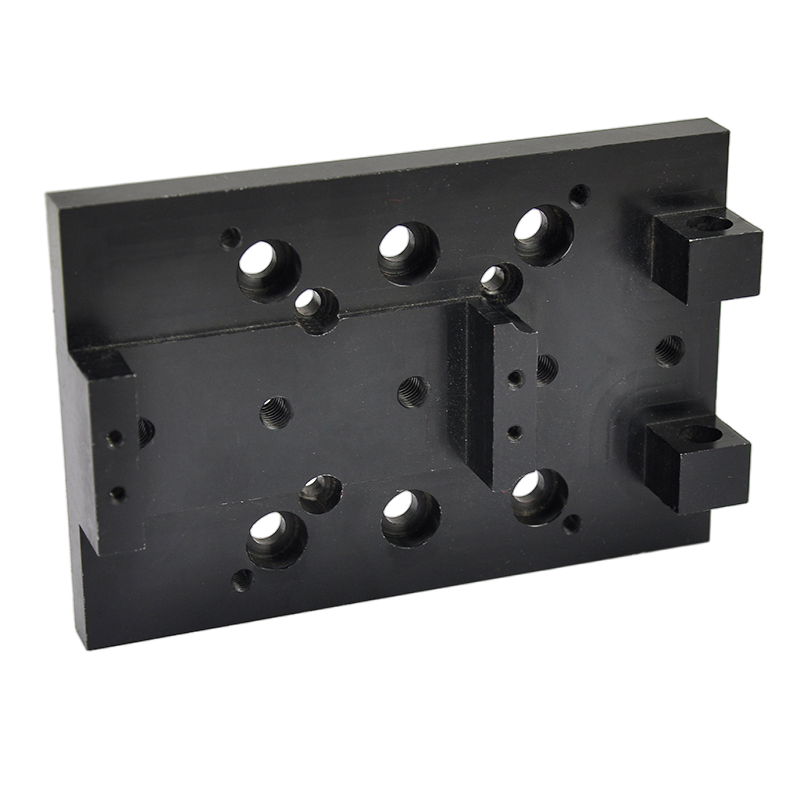 Aluminum Alloy Machining Products Black Anodized with Drilled Holes