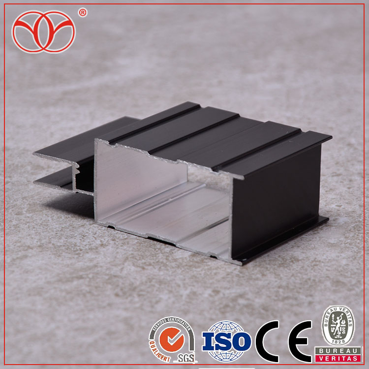 6063-T5 Black Sandblasting Anodized LED Aluminium Frames Profile (A55)