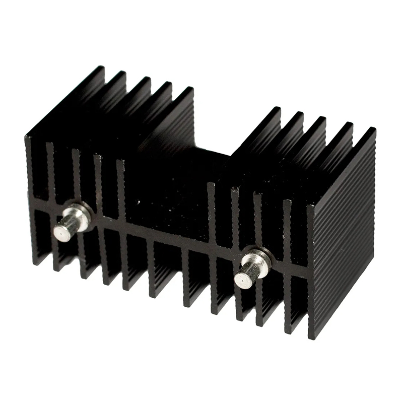 Black Anodized Aluminum Extrusion Enclosure for Hardware Solar Controller and Power Supply