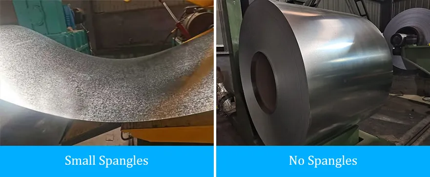 Zero Spangles Galvanized Steel