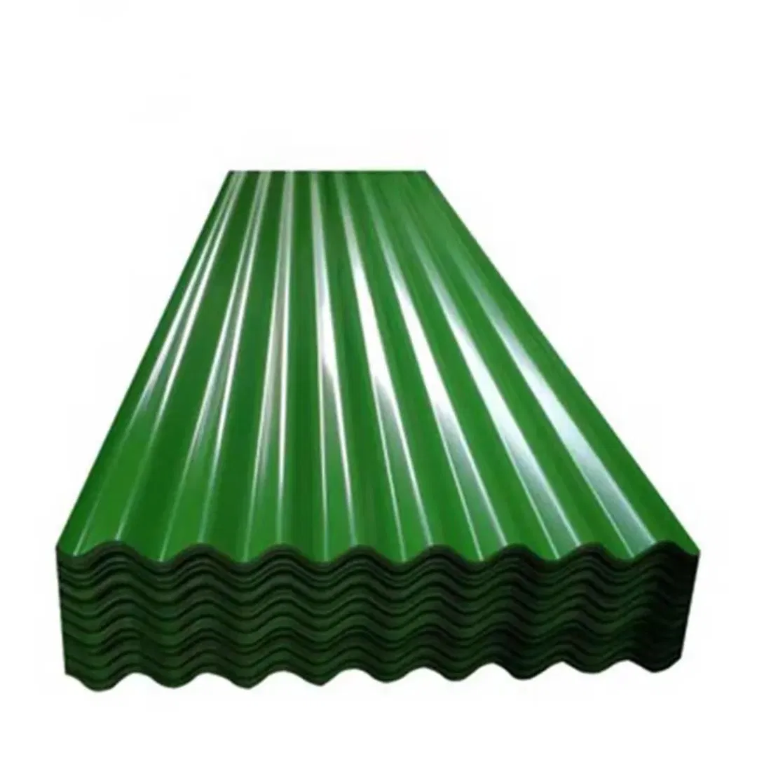 Pre-Galvanized and Color-Coated Double Protection Color Coated Corrugated Steel Sheet for Roofing of Factory Buildings