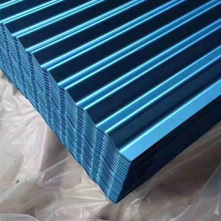 Color Coated Aluzinc Brick Red Roof Galvanized Roofing Corrugated Galvalume Steel Sheets