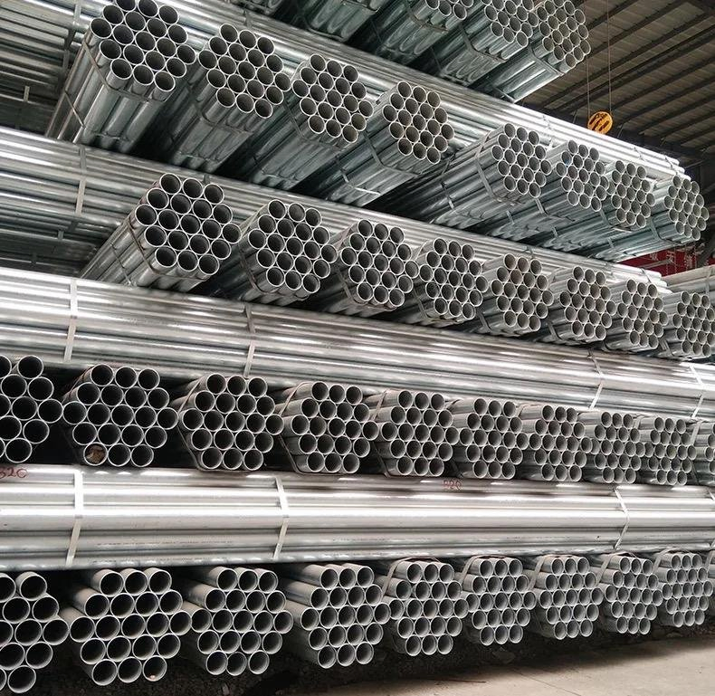Factory Price Galvanized ERW Welded Steel Pipes for Steel Structure Building for Plumbing Systems