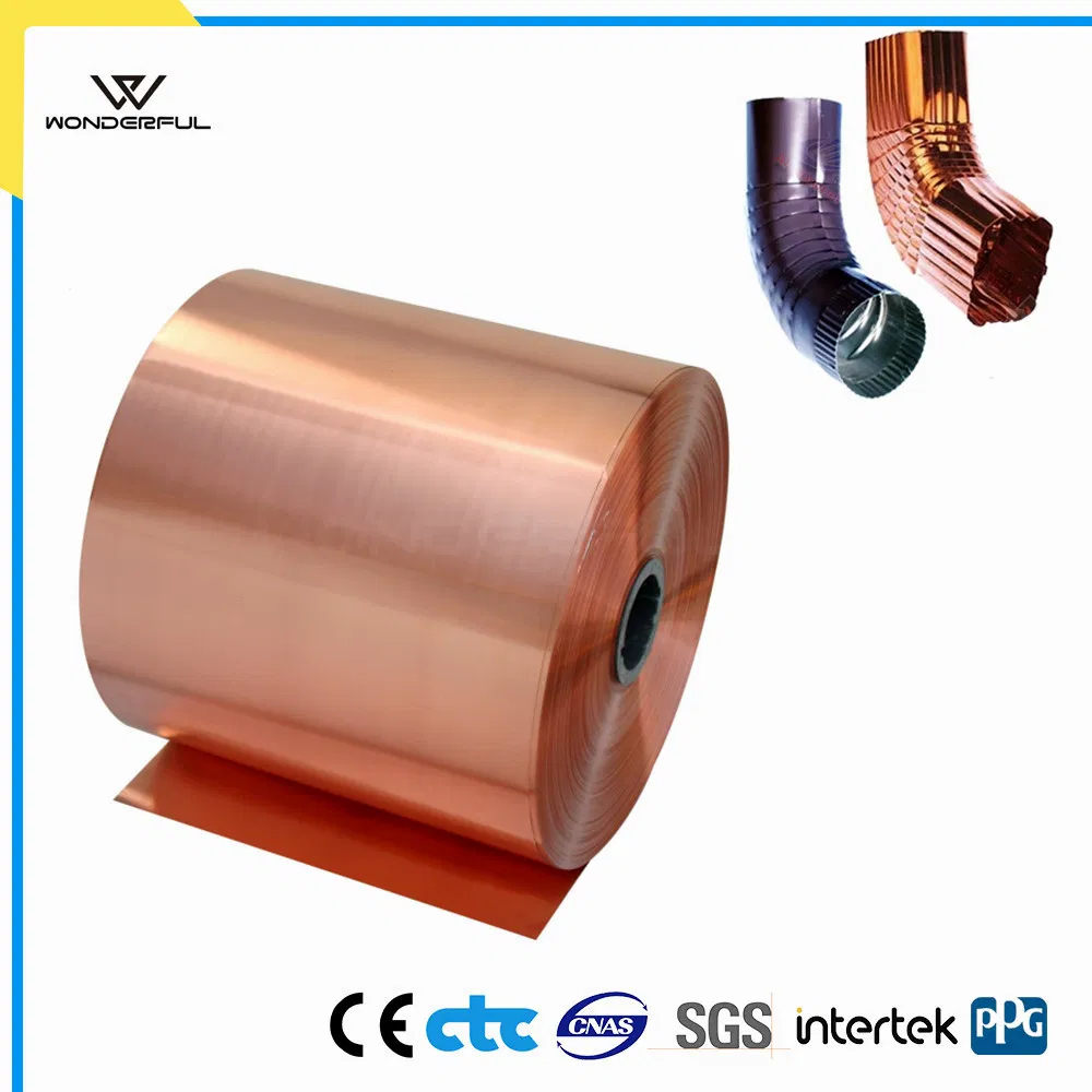 Color Coating Painting Aluminum Aluminium Coil for K Style Seamless Gutters Gutter Downspouts