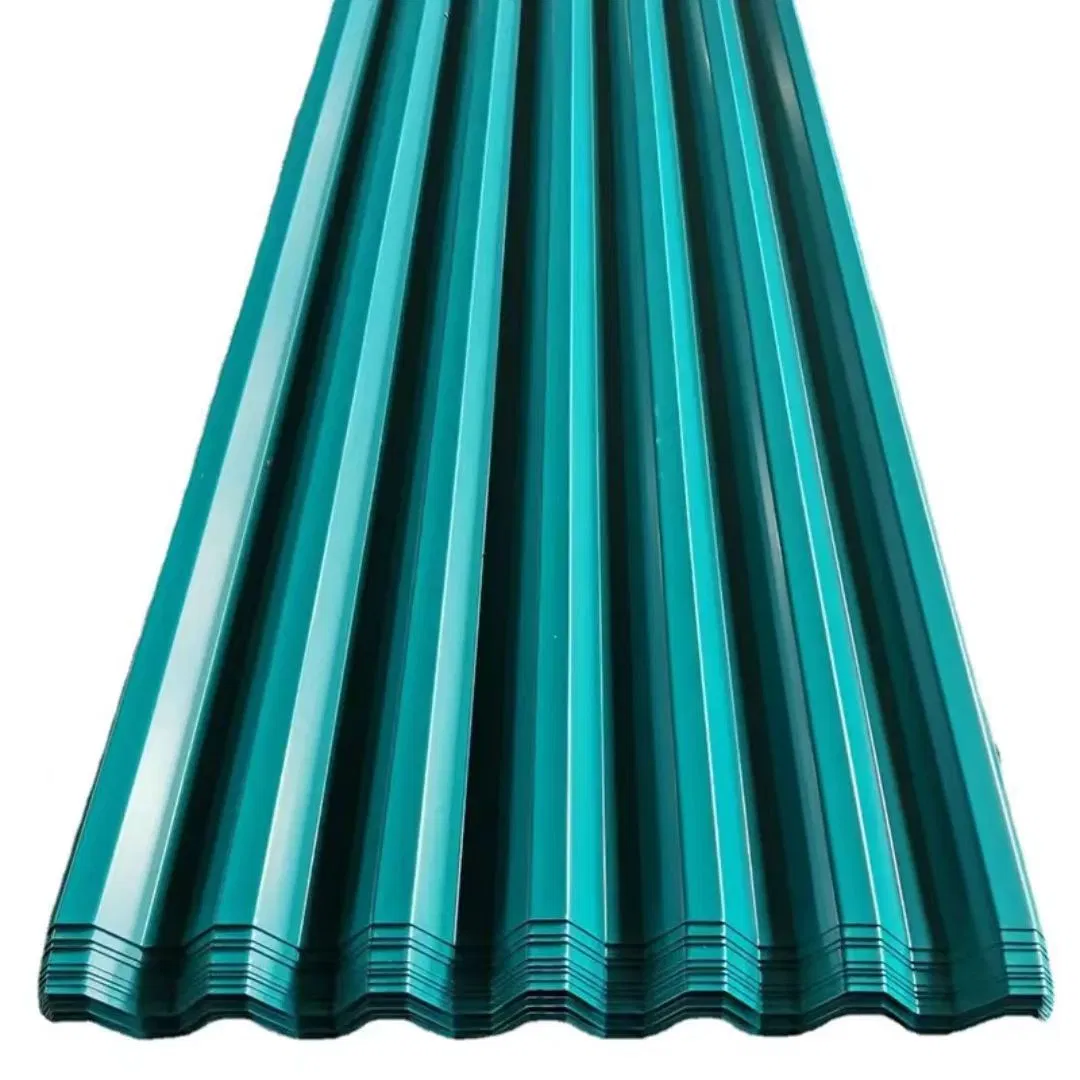 Pre-Galvanized and Color-Coated Double Protection Color Coated Corrugated Steel Sheet for Roofing of Factory Buildings