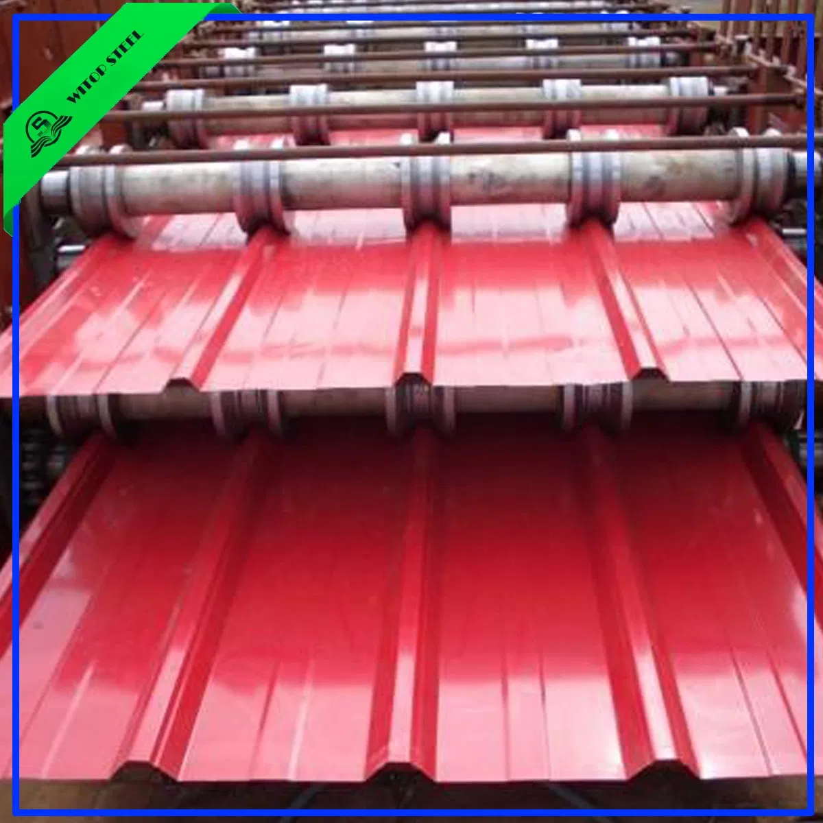 Wave T Shape Color Coated PPGI Prepainted Galvanized Corrugated Steel Roofing Sheets